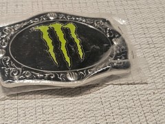 B2 New In Sealed Packaging Monster Energy Drink Belt Buckle- 4 1/4&Prime; Wide Oval