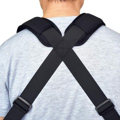 YYST Men Paddded Adjustable Tool Belt Suspender Duty Adult, Black