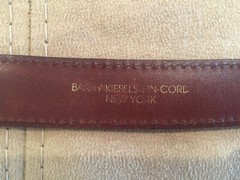 Rare! Kieselstein-Cord Sterling Salamander Buckle W/Black Alligator Belt Size 2