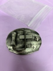 VINTAGE BELT BUCKLE NATIONAL JAMBOREE BSA BOY SCOUTS AMERICA 2001 Strong Values