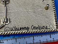 Artisan Whimmg Couture Saints Symbol Fleur De Lis Belt Buckle Rhinestone Accents