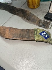 Vintage Rare 1940s 1950s John Marshall Cadet Corps Richmond VA Belt Buckle