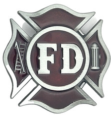 Fire Fighter Enameled Belt Buckle New