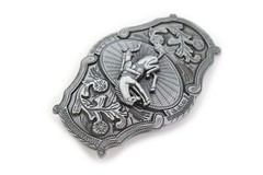 Men Silver Metal Rodeo Horse Belt Buckle Western Fashion Cowboys Casual Day Wear
