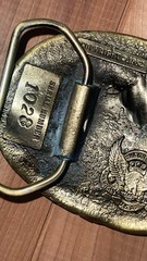 1982 The Great American Buckle Farm Tractor Cornucopia Belt Buckle H1028