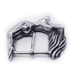 Nude Women Body Sterling Silver Belt Buckle