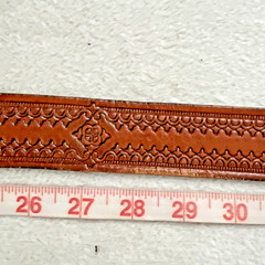 Agate Cabochon Stone Vintage Silver Color Belt Buckle with Braided Leather Belt