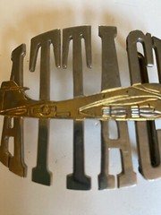 Belt Buckle Vintage Attack With Jet On It Unmarked