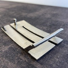 Silver Tone Belt Buckle