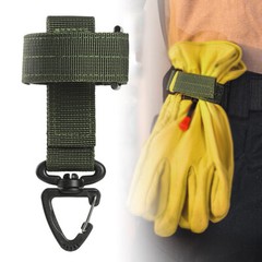 Belt Hanging Buckle Glove Hook Tactical Anti-lost Belt Buckle Rope Carrier Hook