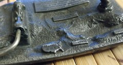 1990s Snap On Pewter Belt Buckle Commemorative 30 Year Ford Mustang SSX1820 USA
