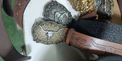 Vintage Western Cowboy Belt – Retro Buckle Printed Belt for Men & Women