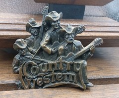 Vintage Bergamot Western Country Music Cowboy Belt Buckle