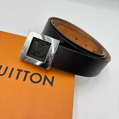 Louis Vuitton Pre-Owned Sainteur Stamp Men&rsquo;S Belt Leather