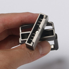 Men Alloy Metal Belt Buckle Rectangular Pin Buckle Belt Head Replacements