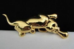 Men Women Teen Fashion Buckle Gold Metal Panther Narrow Skinny Belt Animal