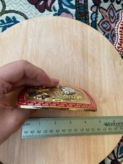Western Buckle Gold Silver Red Horse Head Buckle Cowboy 2 » Hebillas Vaqueras