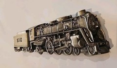 VTG Bergamot Brass Works Locomotive Coal Cart Belt Buckle 1970s 1978 Train