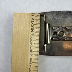 Vintage Large Mouth Bass Belt Buckle Made in USA 2.75” x 2.25” Good Weight Clean