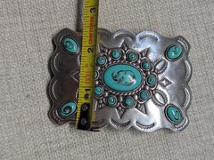 vintage style NATIVE AMERICAN navajo indian SOUTHWESTERN replica belt buckle