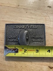 Goodyear Tires Belt Buckle Vintage 1978 Metal Michelin Tire & Rubber Collector