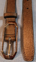 Cole Haan Belt Size M Gold and Black Color 43 in x .5 in