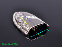 Western Floral Design Heavy Duty Silver Plated Western Cowboy DIY Belt Buckle 1&Prime;