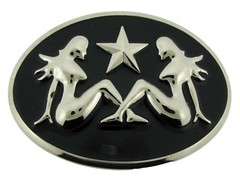 Men Women Belt Buckles Mud Flap Girl Trucker Girl Naked Lady Luck Pin Nude Biker