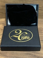 NRA Golden Eagles 20th Anniversary Belt Buckle – Red Logo – Brass