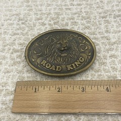 Vintage Union 76 King Of The Road Truckstop Club Lion Belt Buckle Brass