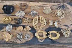Mixed Wholesale Lot Womens Buckles, Clasps Brass Metal