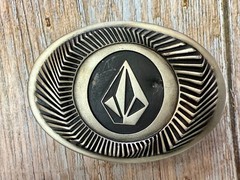 VOLCOM Apparel Company Diamond Logo 90&rsquo;s Metal Cast Original Promo Belt Buckle