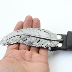 Belt buckle spring, belt buckle for 4 cm leather leather belt, removable buckle