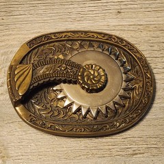Choice – Vintage Belt Buckle Eagle Fur Rendezvous Cross Crockett Spinning Spur