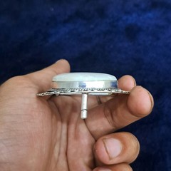 Handmade Belt Buckle Natural Scolecite Gemstone Western Belt Buckle For Men