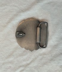 2 Vintage Belt Buckles One Schlitz 40 Horse And A O&rsquo;s Gold 40 Horse Hitch…