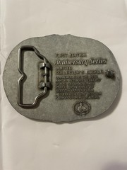 National Finals Rodeo Hesston 25th Anniversary NFR Adult Buckle VTG 1983
