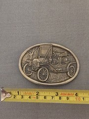 Antique Car Belt Buckle Avon Vintage Model T Brass Look Automobile Vehicle