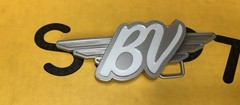 Vintage Bob Vokey White BV Wings Belt Buckle w/ Pouch