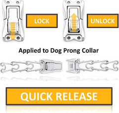 Quick-Release Buckle for Prong Collar, Stainless Steel Metal Buckle for 2.25Mm 3