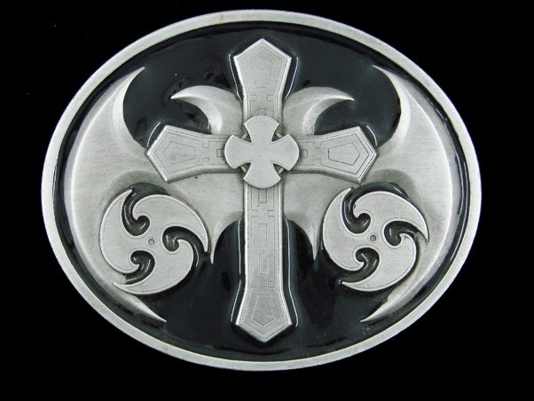 SF01124 *NOS* REALLY COOL **CELTIC CROSS** PEWTER ART FASHION BELT BUCKLE