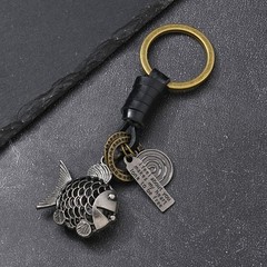 Unique Carp Fish Keychain With Hollow Design Unique Keyrings For Gift Seekers