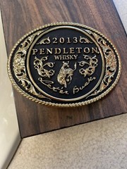 Montana Silversmiths 2013 Pendleton Whisky Cowboy Belt Buckle