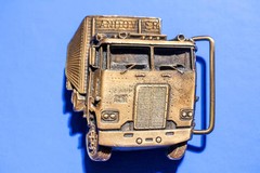 ANDOVER BERGAMOT BRASS WORKS B-38 BELT BUCKLE MOLD 1978 USA Semi Truck Convoy
