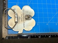 Lucky Four Leaf Clover Fine Pewter 2001 Great American Products Belt Buckle