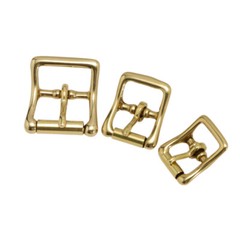 2pcs Brass Roller Belt Buckle Single Prong Replacement 16/20/25mm Internal Width