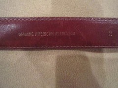 Kieselstein-Cord Sterling Double Alligator Buckle W/Brown Alligator Belt Size 2