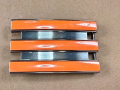 Adidas Golf 3 Stripe Orange & Black Color Trophy Award Style Used Belt Buckle
