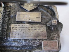 The Rocky Mountains Belt Buckle 1984 Commenative Pewter Ltd Ed Elk Siskiyou Rare