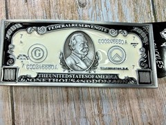 $1,000 US Dollar Federal Reserve Note The United States of America Belt Buckle